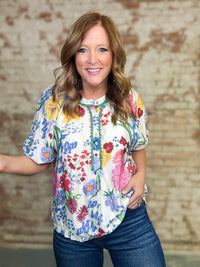 Francine Floral Top