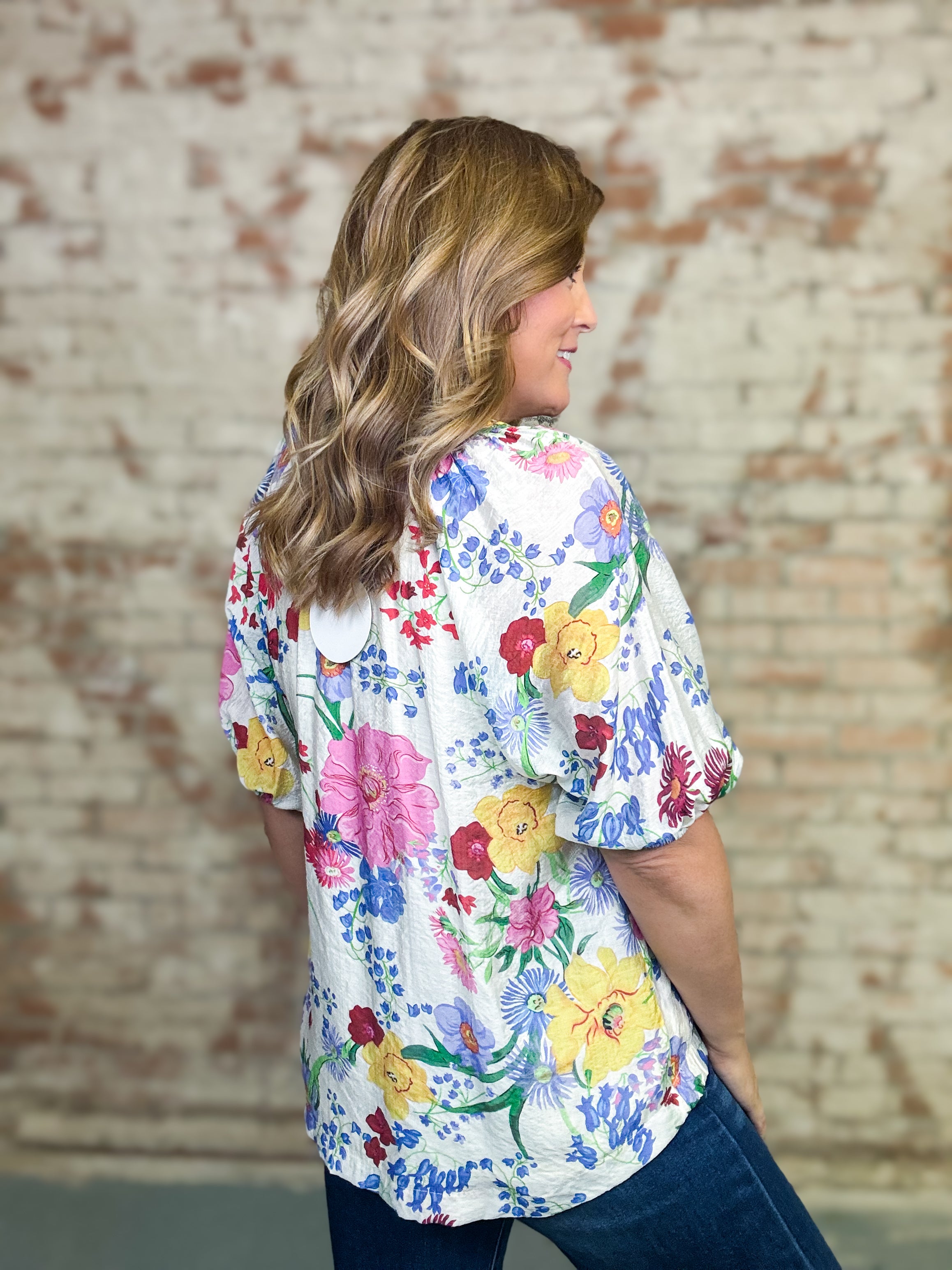 Francine Floral Top