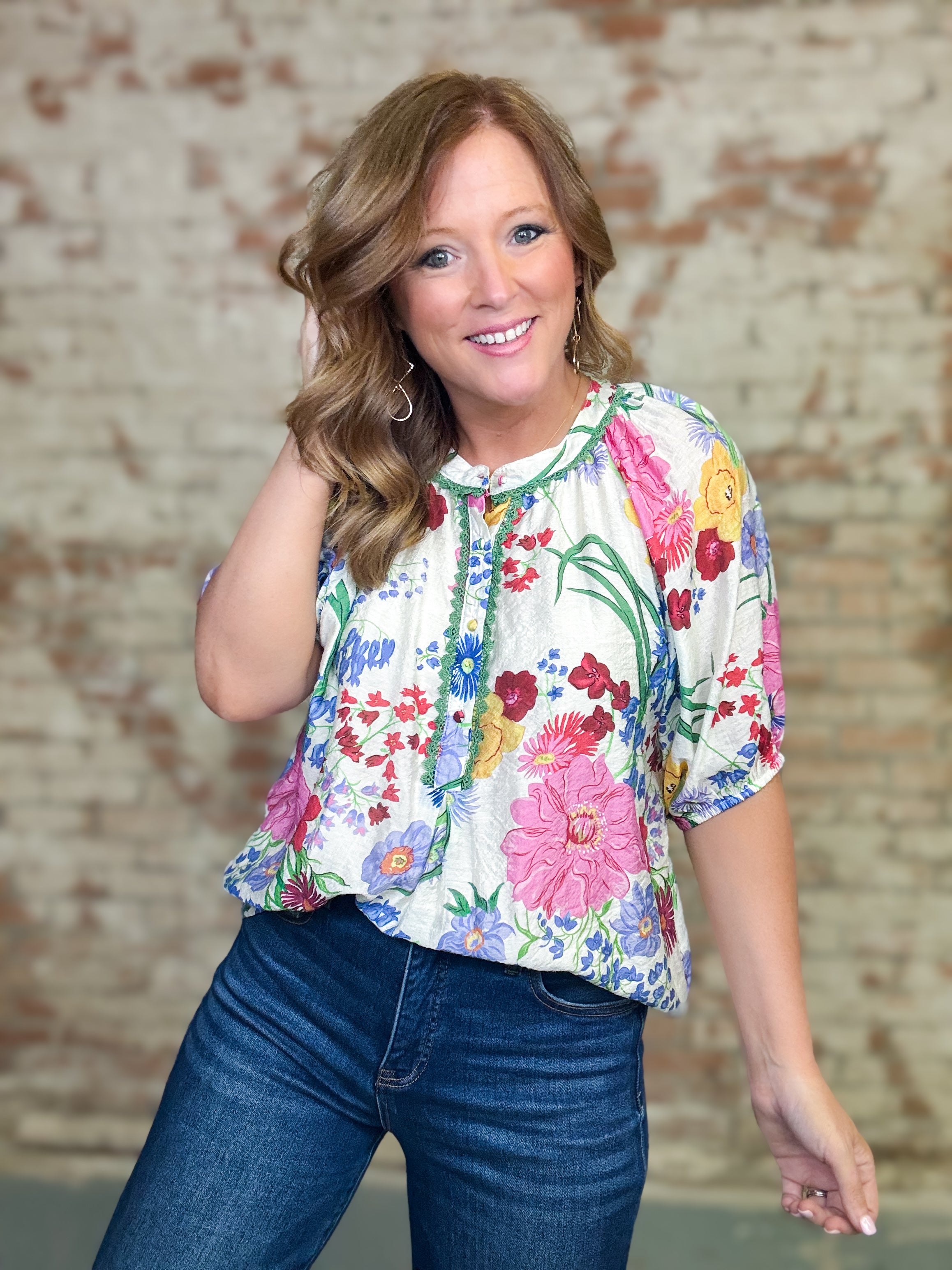 Francine Floral Top