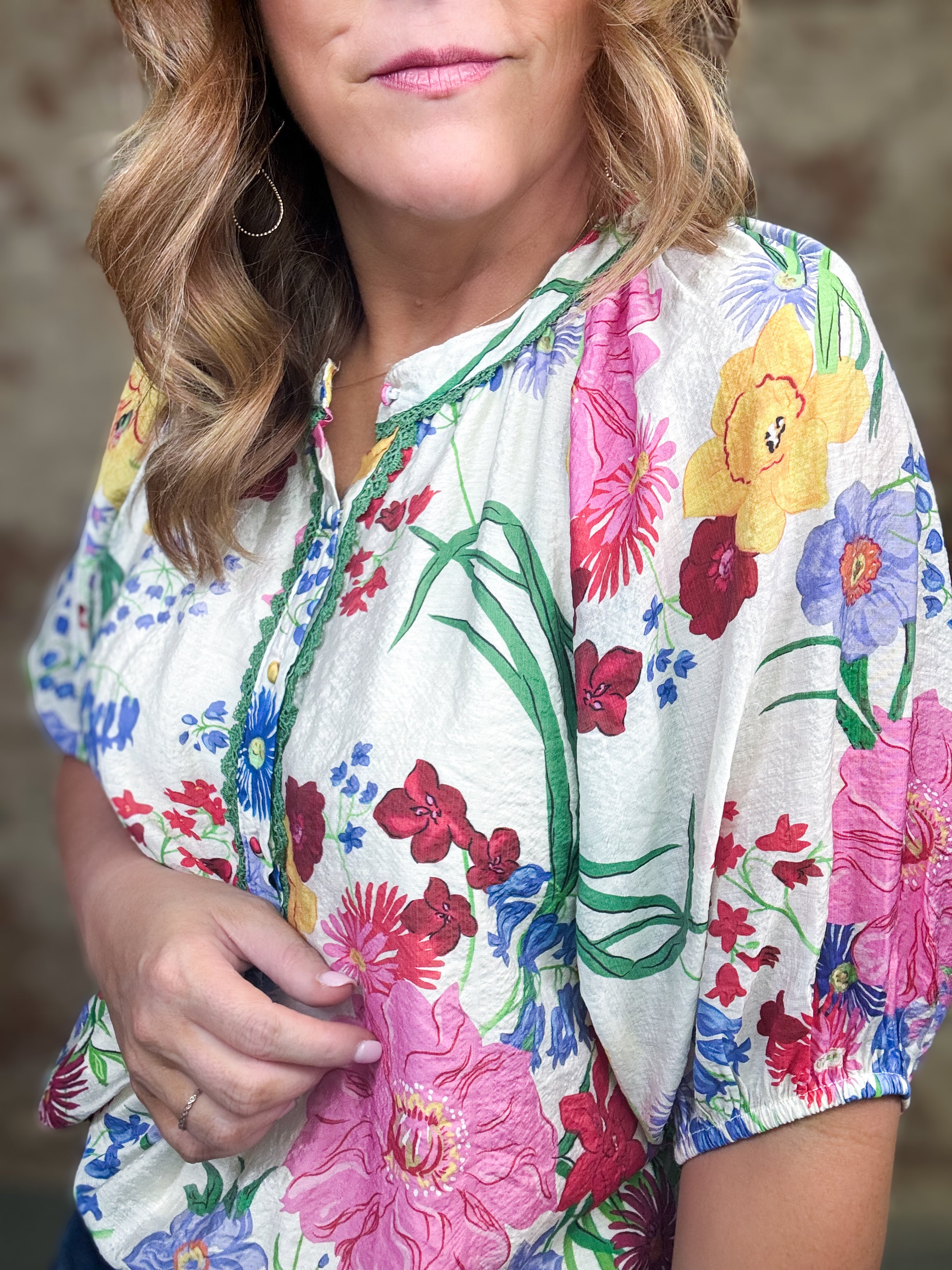 Francine Floral Top