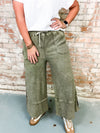 Yancey Mineral Washed Terry Palazzo Pant