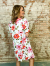 Jennabelle Scallop Trim Floral Print Dress