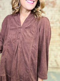 Corinna Ruffle Hem Dress