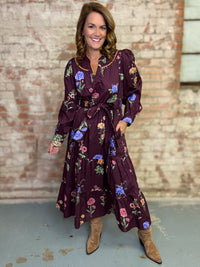Mary Floral Midi Dress