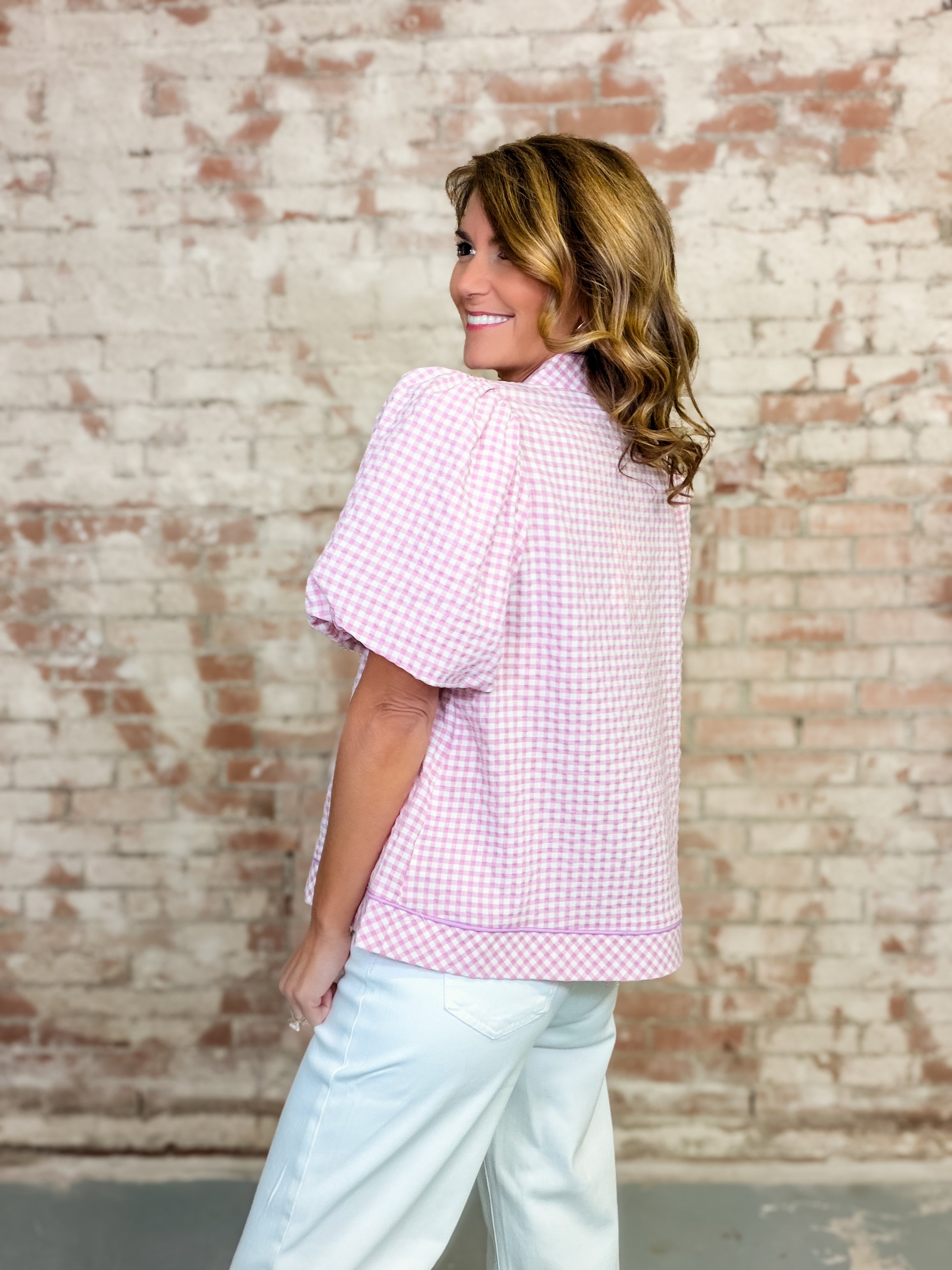 Ellery Gingham Top