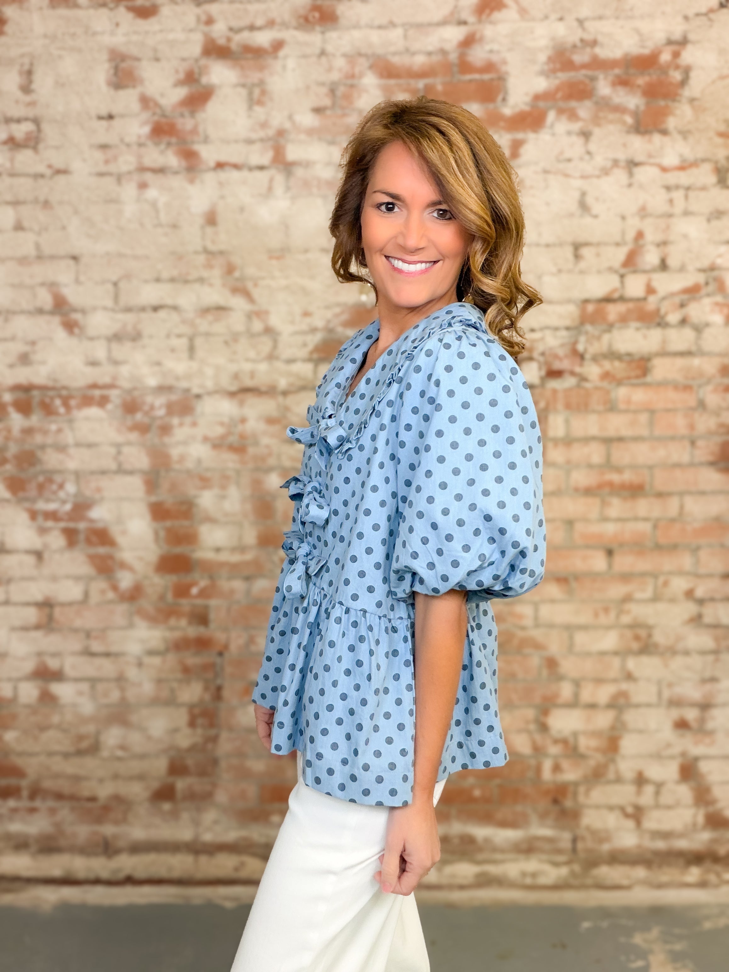 Blaise Polka Dot Top