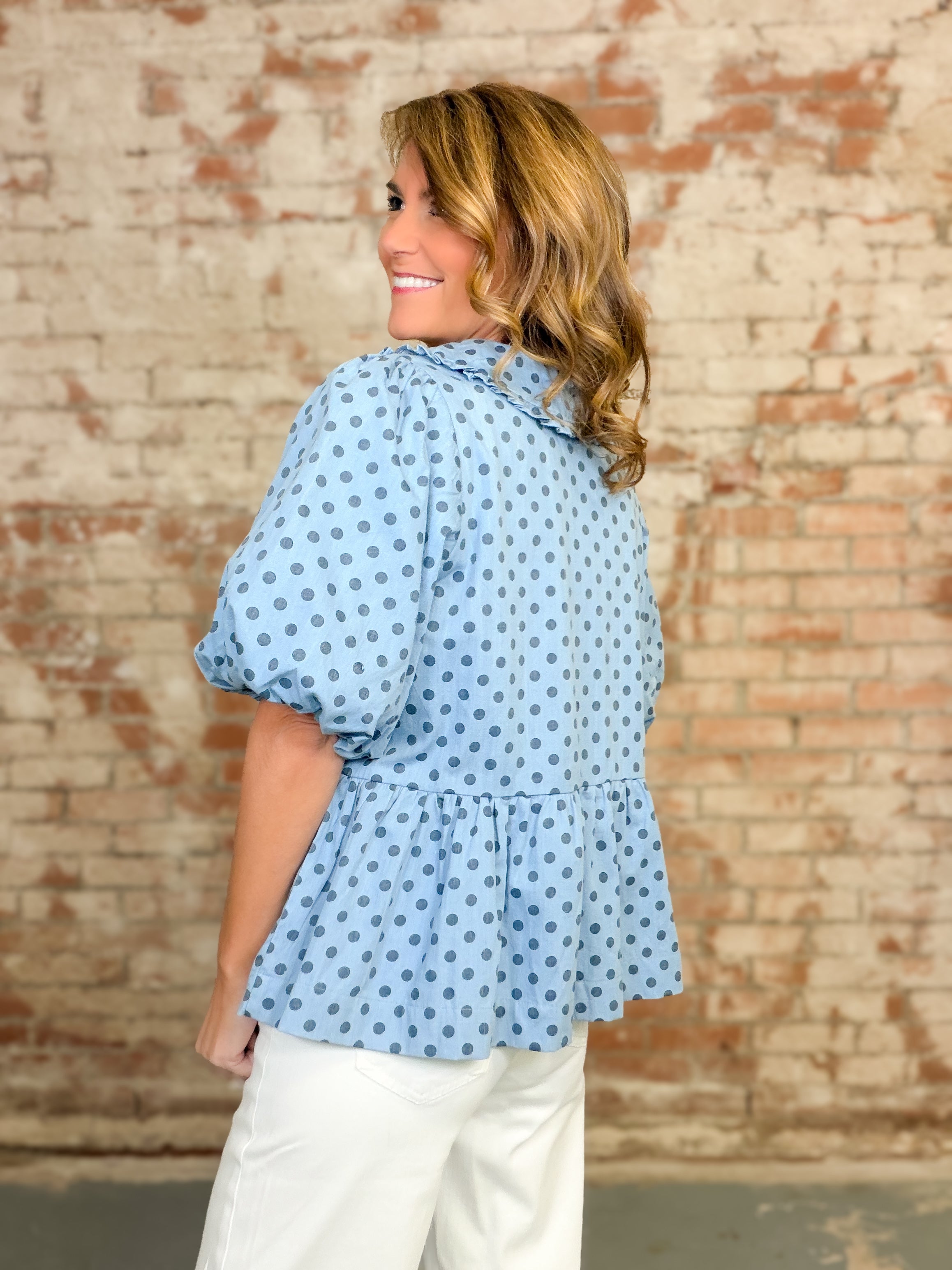 Blaise Polka Dot Top