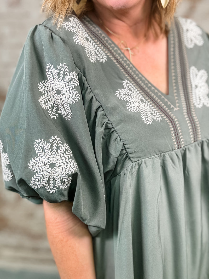 Penney Embroidered Dress