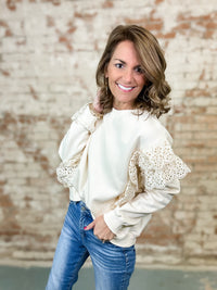 Carys Lace Trim Sweatshirt