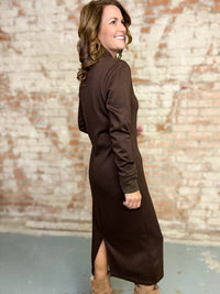 Martha Solid Midi Dress