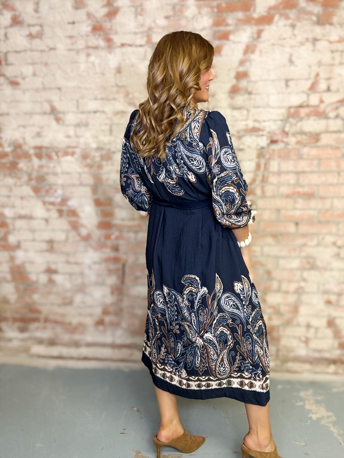 Amaretta Belted Midi Dress