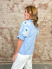 THML Lizette Embroidered Top