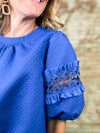Amanda Lace Sleeves Textured Top
