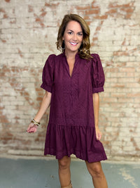 Joetta Ruffle Hem Dress