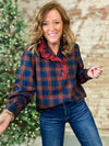 Dasher Plaid Top