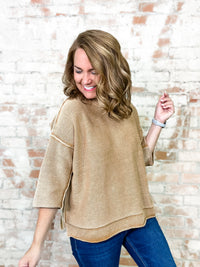 Reid Mineral Washed Sweater Top