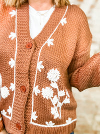 Jendye Embroidered Cardigan