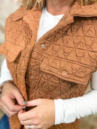 Tonia Quilted Button Down Vest