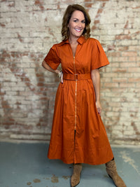 Arthur Solid Belted Dress