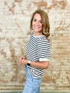 Hardin Navy Stripe Top