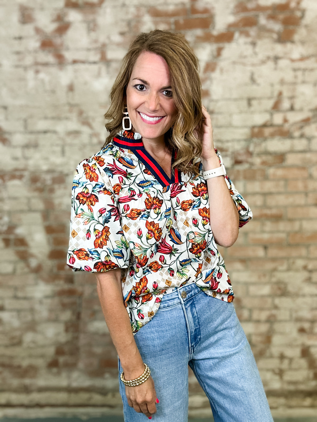Gloria Floral Print Top