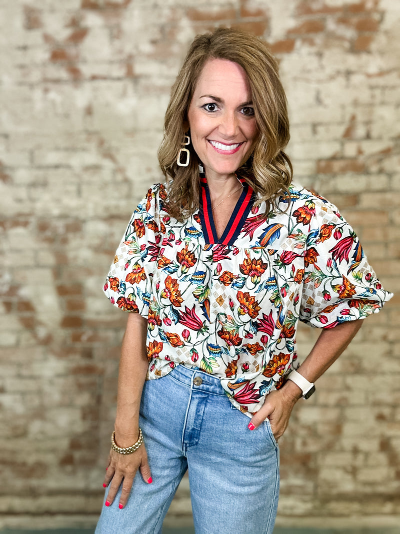 Gloria Floral Print Top