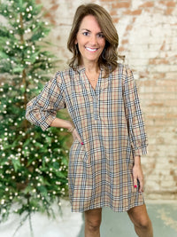 Avenel Checker Dress