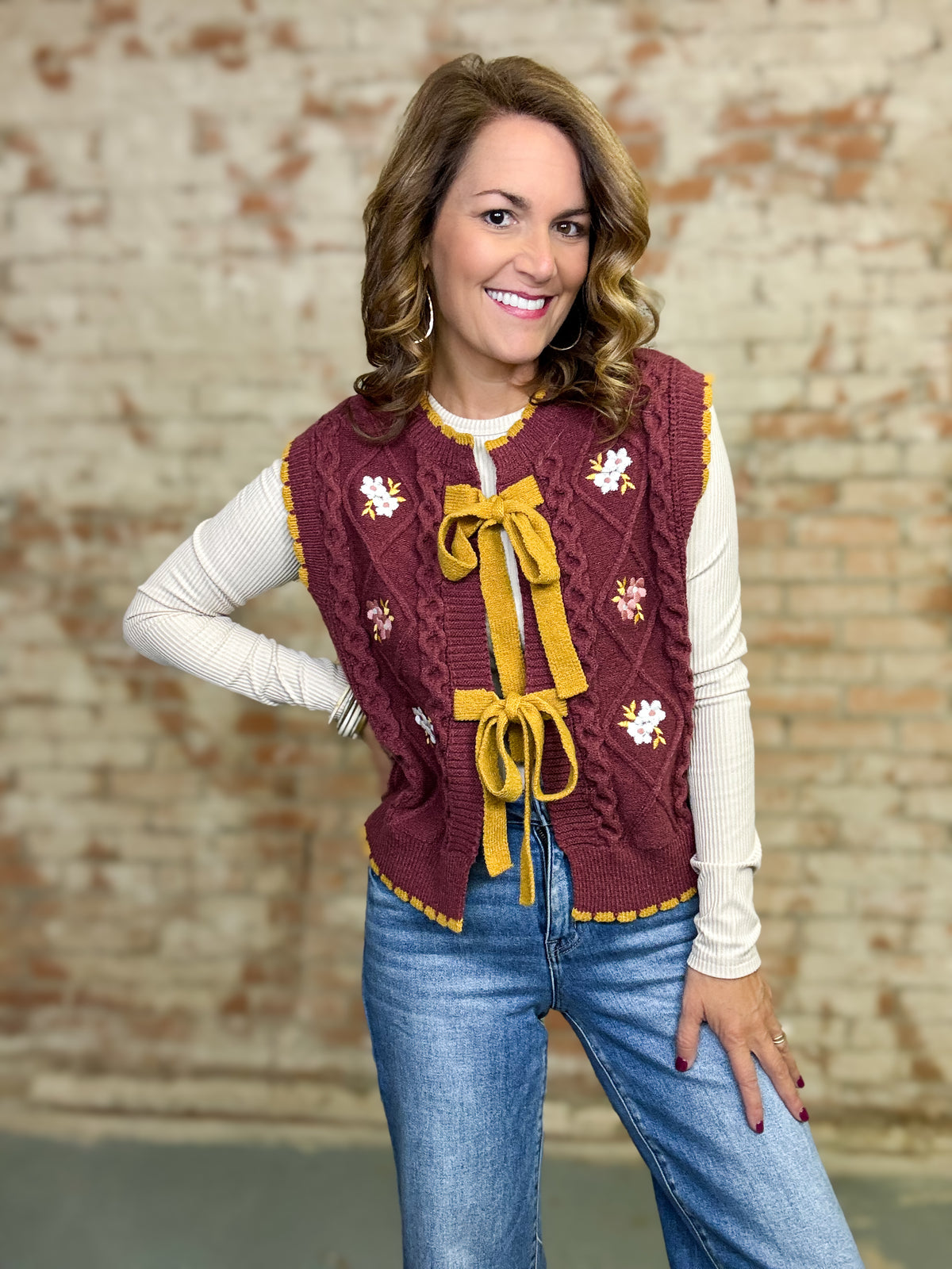 Hilda Knit Sweater Vest