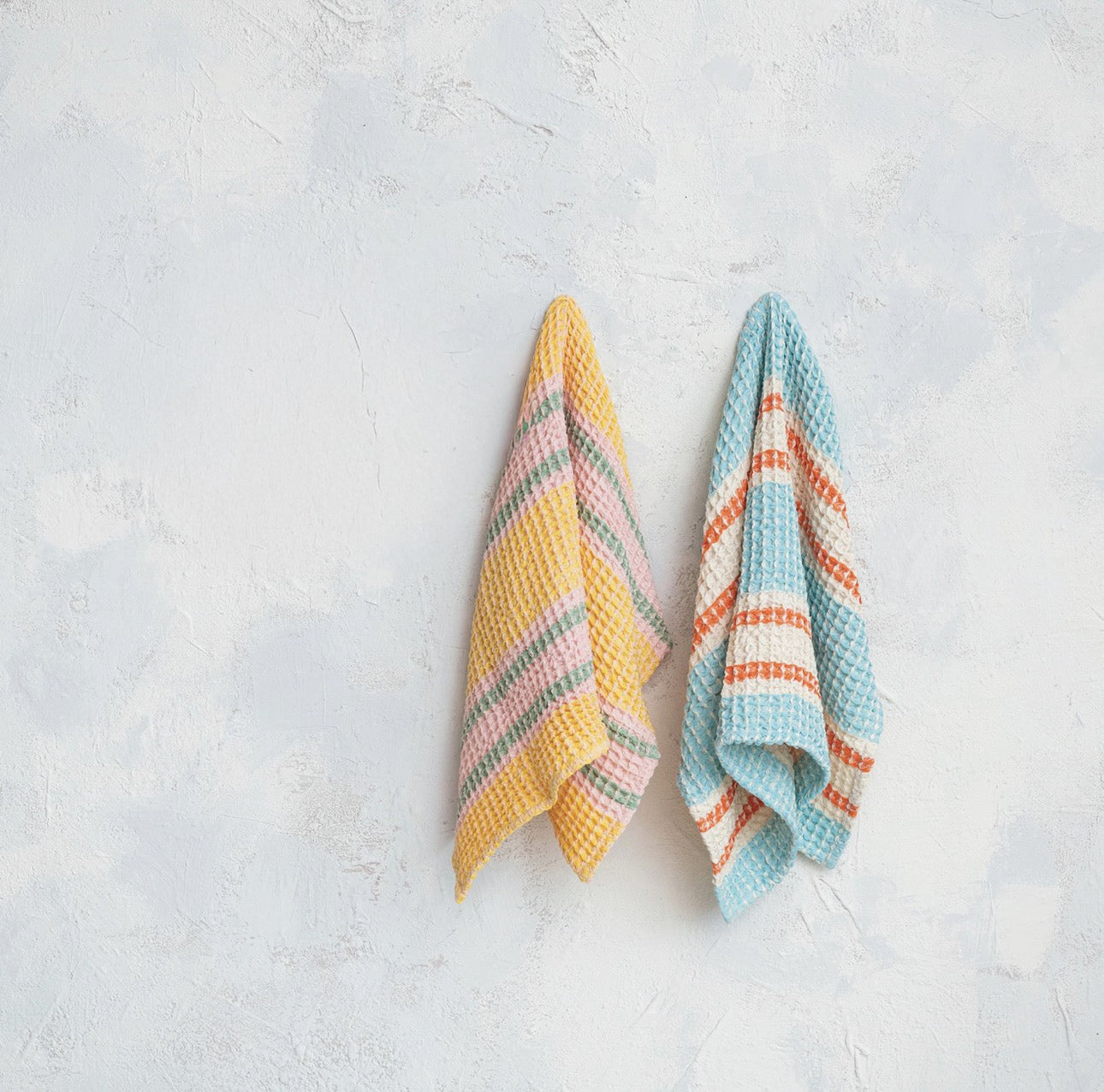 Striped Waffle Tea Towels