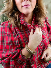 Elora Plaid Top