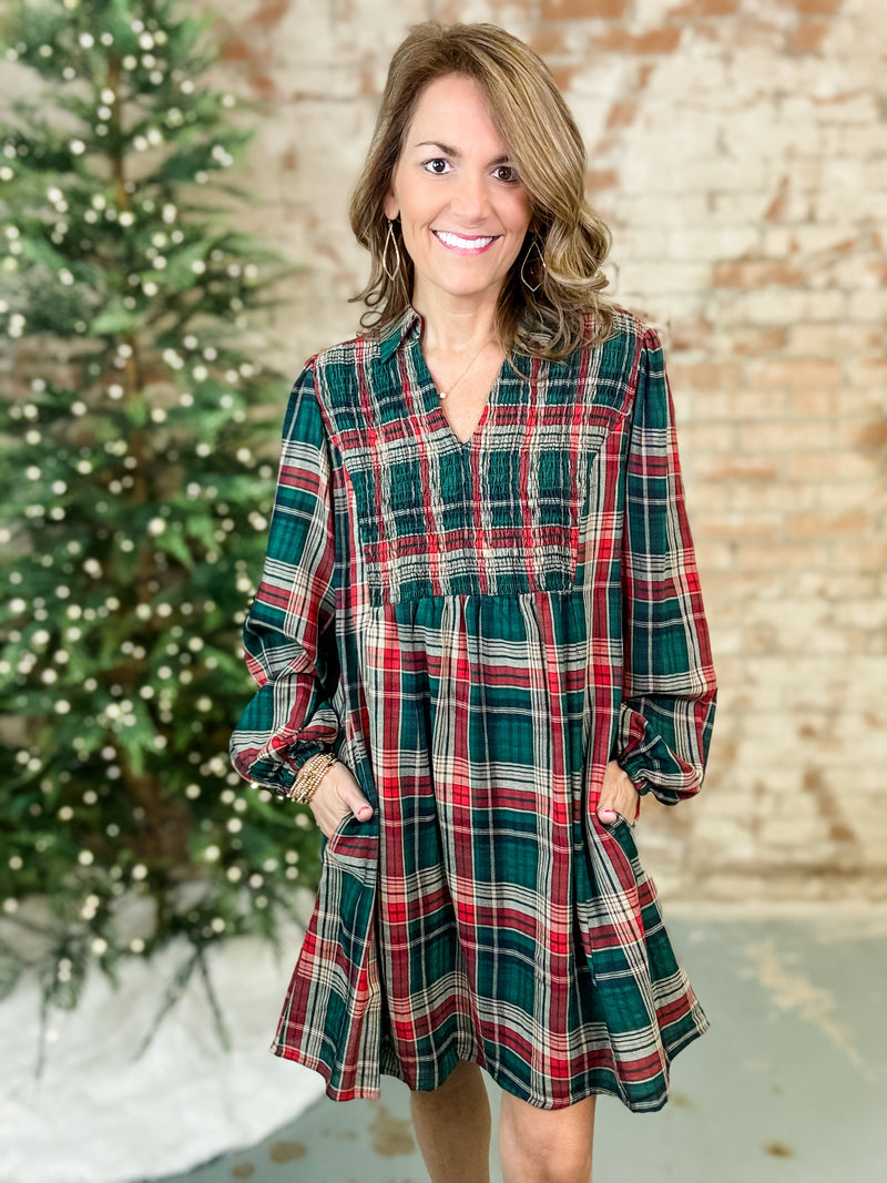 Addison Plaid Dress