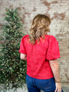 Merry Moments Jaquard Top