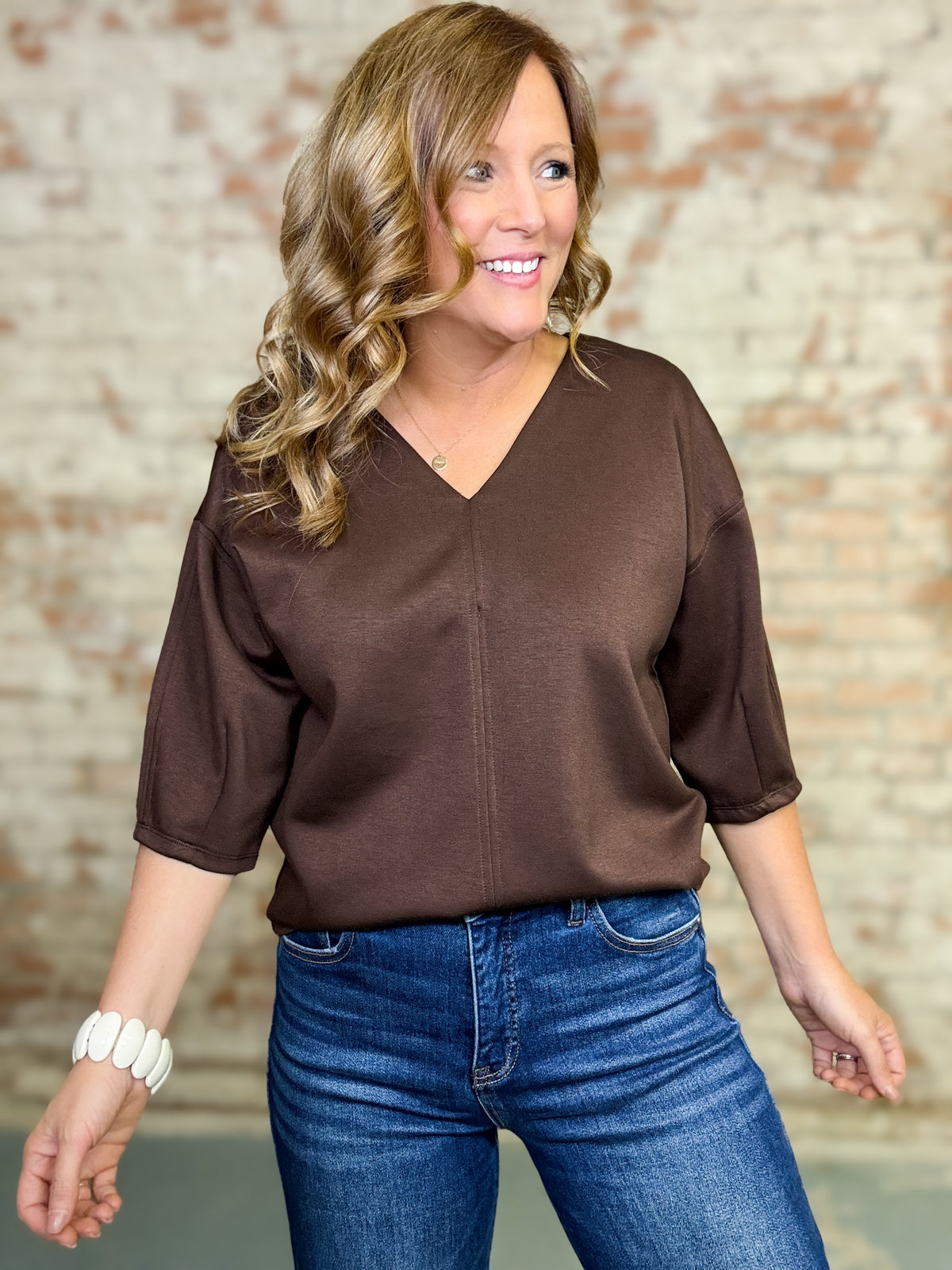 Belen Solid Casual Top
