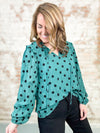 Regina Polka Dot Tie Top