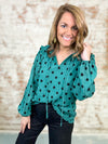 Regina Polka Dot Tie Top