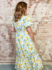 Angela Floral Midi Dress