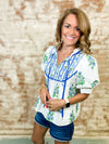 Darlene Mixed Print Top