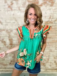 Lavina Floral Top