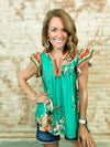 Lavina Floral Top