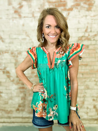 Lavina Floral Top