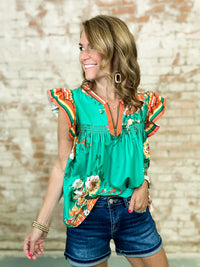 Lavina Floral Top