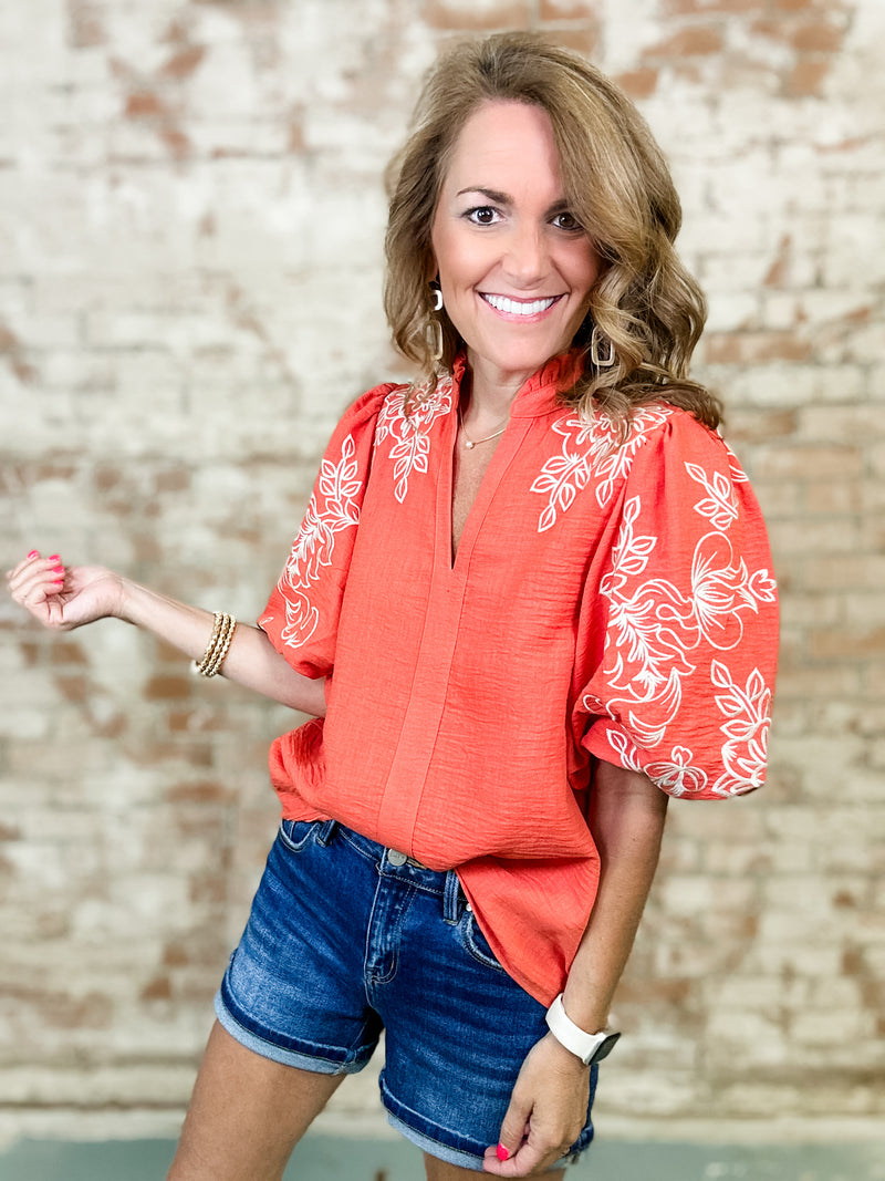 THML Koryn Embroidered Top