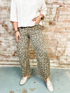 Pamela Leopard Pattern Ankle Pants