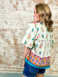 THML Mikki Mixed Print Top