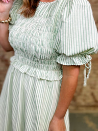 Andrea Smocked Midi Dress