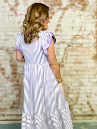 Laverne Textured Stripe Dress