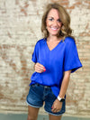 Julia Solid Satin Top