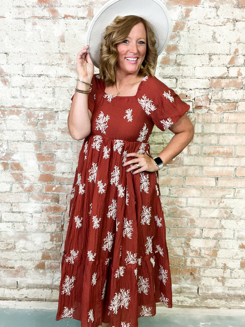 Cristi Embroidered Maxi Dress