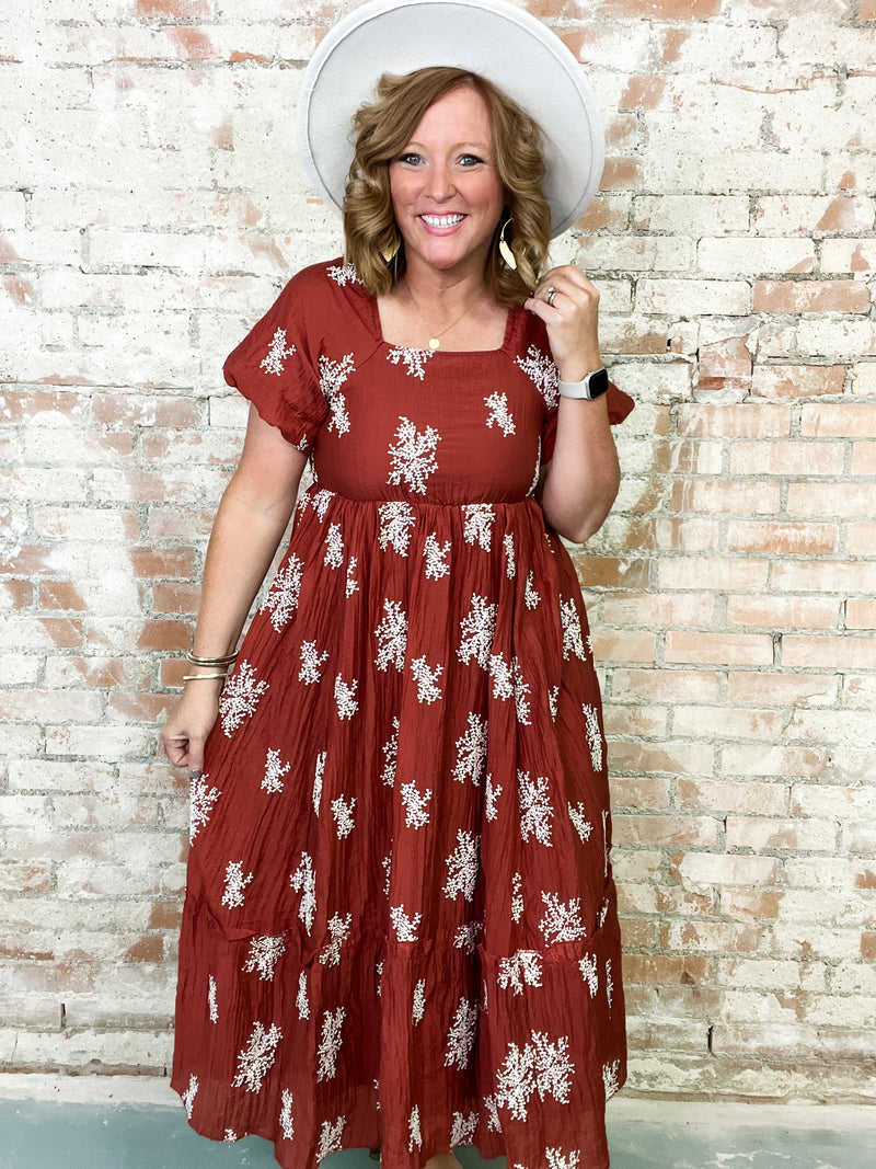 Cristi Embroidered Maxi Dress