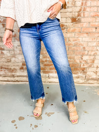 Myer High Rise Crop Flare Jeans